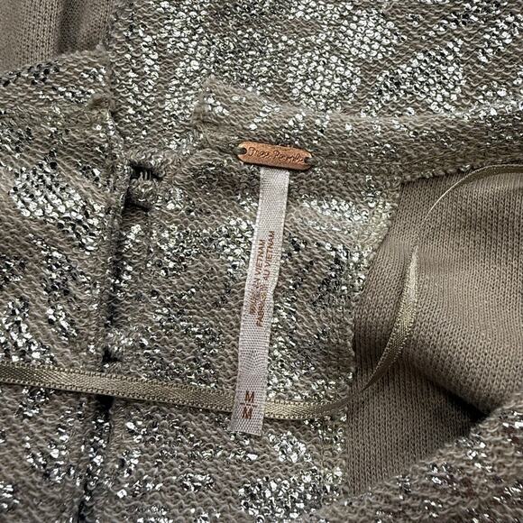 Free People Metallic Floral Cropped Tank Top - Picture 4 of 8